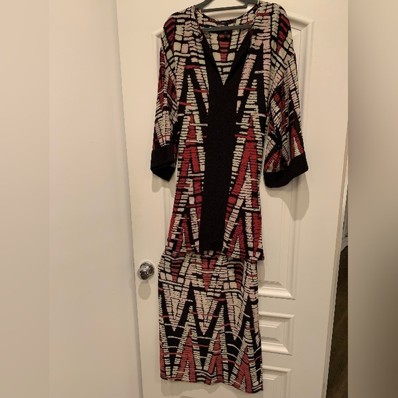 BCBG Max Azria Abstract Chevron High-Low Dress - Picture 4 of 5